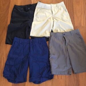 Bundle 4: Under Armour 3 quick dry shorts, & Magellan quick dry shorts. Size 14.
